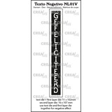 Crealies Texto Negativo Dies Dutch No. 1V Gefeliciteerd (NL01V)