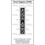 Crealies Texto Negativo Dies Italian No. 4V Buon Anno (IT04V)