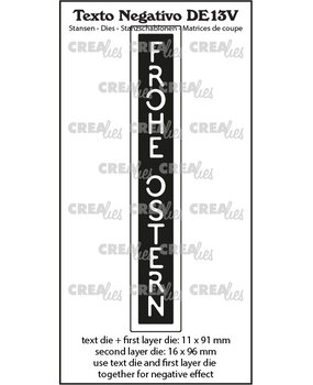 Crealies Texto Negativo Dies German No. 13V Frohe Ostern (DE13V)