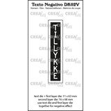 Crealies Texto Negativo Stansen Danish No. 2V Tillykke (DK02V)