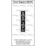 Crealies Texto Negativo Dies Danish No. 10V God Jul (DK10V)
