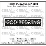 Crealies Texto Negativo Stansen Danish No. 12H God Bedring (DK12H)