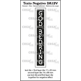 Crealies Texto Negativo Dies Danish No. 12V God Bedring (DK12V)