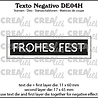 Crealies Texto Negativo Stansen German No. 4H Frohes Fest (DE04H) Crealies Texto Negativo Stansen German No. 4H Frohes Fest (DE04H)