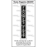 Crealies Texto Negativo Stansen German No. 04V Frohes Fest (DE04V)
