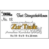 Crealies Text Dies German No. 18 Zur Taufe (CLTSS18)