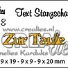 Crealies Text Dies German No. 18 Zur Taufe (CLTSS18)