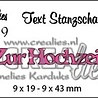 Crealies Tekst Stansen German No. 19 Zur Hochzeit (CLTSS19)