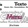 Crealies Texto Stansen Danish Menu (TDK09)