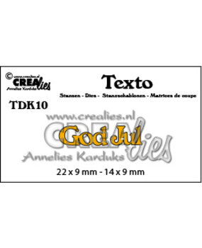 Crealies Texto Dies Danish God Jul (TDK10)