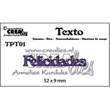 Crealies Texto Stansen Portuguese Felicidades (TPT01)