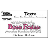 Crealies Texto Dies Portuguese Boas Festas (TPT03)