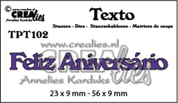 Crealies Texto Dies Portuguese Feliz Aniversário (TPT102) Crealies Texto Dies Portuguese Feliz Aniversário (TPT102)