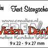 Crealies Text Dies German No. 1 Vielen Dank (CLTSS01)