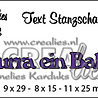 Crealies Tekst Stansen German No. 3 Hurra Ein Baby (CLTSS03)