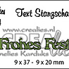 Crealies Text Dies German No. 4 Frohes Fest (CLTSS04)