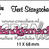 Crealies Text Dies German No. 7 Handgemacht (CLTSS07)