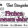Crealies Tekst Stansen German No. 107 Frohes Neues Jahr (CLTSS107)
