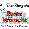 Crealies Tekst Stansen German No. 108 Beste Wünsche (CLTSS108) Crealies Tekst Stansen German No. 108 Beste Wünsche (CLTSS108)