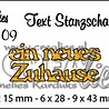 Crealies Tekst Stansen German No. 109 Ein Neues Zuhause (CLTSS109)