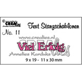 Crealies Tekst Stansen German No. 11 Viel Erfolg (CLTSS11)