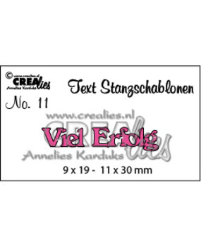 Crealies Text Dies German No. 11 Viel Erfolg (CLTSS11)