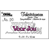 Crealies Tekst Stansen Dutch No. 20 Voor Jou (CLTS20)