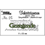 Crealies Text Dies Dutch No. 25 Gezegende (CLTS25)