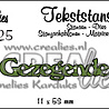 Crealies Tekst Stansen Dutch No. 25 Gezegende (CLTS25)