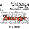 Crealies Tekst Stansen Dutch No. 42 Zwanger (CLTS42)