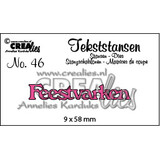 Crealies Text Dies Dutch No. 46 Feestvarken (CLTS46)
