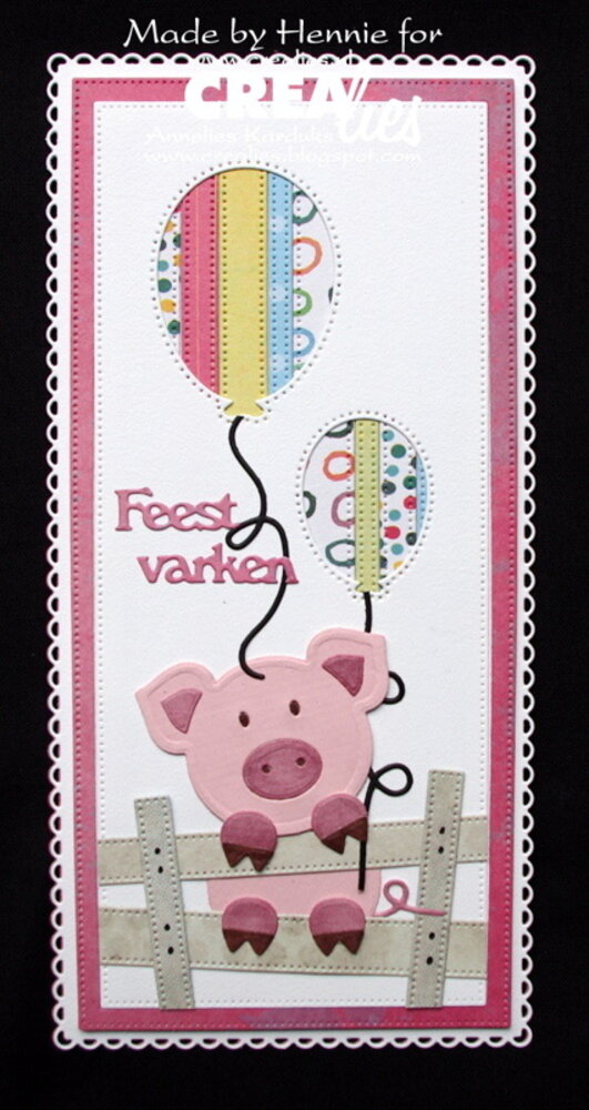 Crealies Text Dies Dutch No. 46 Feestvarken (CLTS46)