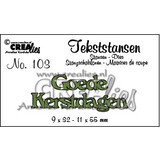 Crealies Text Dies Dutch No. 103 Goede Kerstdagen (CLTS103)