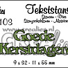 Crealies Tekst Stansen Dutch No. 103 Goede Kerstdagen (CLTS103)