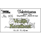 Crealies Text Dies Dutch No. 105 Vrolijk Kerstfeest (CLTS105)