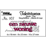 Crealies Text Dies Dutch No. 107 Een Nieuwe Woning (CLTS107)