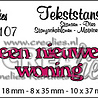Crealies Text Dies Dutch No. 107 Een Nieuwe Woning (CLTS107)