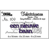 Crealies Text Dies Dutch No. 109 Een Nieuwe Baan (CLTS109)