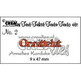 Crealies Tekst Stansen Finnish No. 2 Onnittelut (CLTF02)