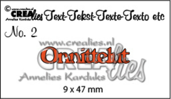 Crealies Text Dies Finnish No. 2 Onnittelut (CLTF02)