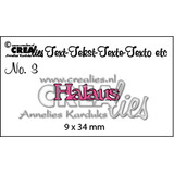 Crealies Tekst Stansen Finnish No. 3 Halaus (CLTF03)