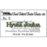 Crealies Text Dies Finnish No. 5 Hyvää Joulua (CLTF05)