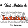 Crealies Tekst Stansen French No. 7 Invitation (CLTM07)