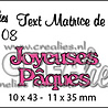 Crealies Text Dies French No. 108 Joyeuses Paques (CLTM108) Crealies Text Dies French No. 108 Joyeuses Paques (CLTM108)