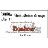 Crealies Text Dies French No. 11 Bonheur (CLTM11)