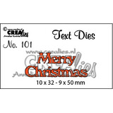 Crealies Text Dies English No. 101 Merry Christmas (CLTD101)