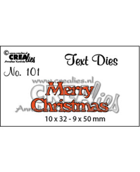 Crealies Text Dies English No. 101 Merry Christmas (CLTD101)