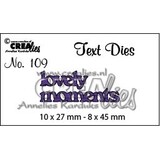 Crealies Tekst Stansen English No. 109 lovely moments (CLTD109)
