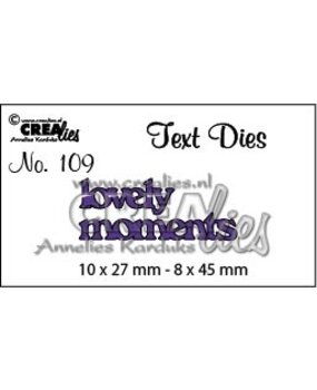 Crealies Text Dies English No. 109 lovely moments (CLTD109)