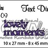 Crealies Tekst Stansen English No. 109 lovely moments (CLTD109)